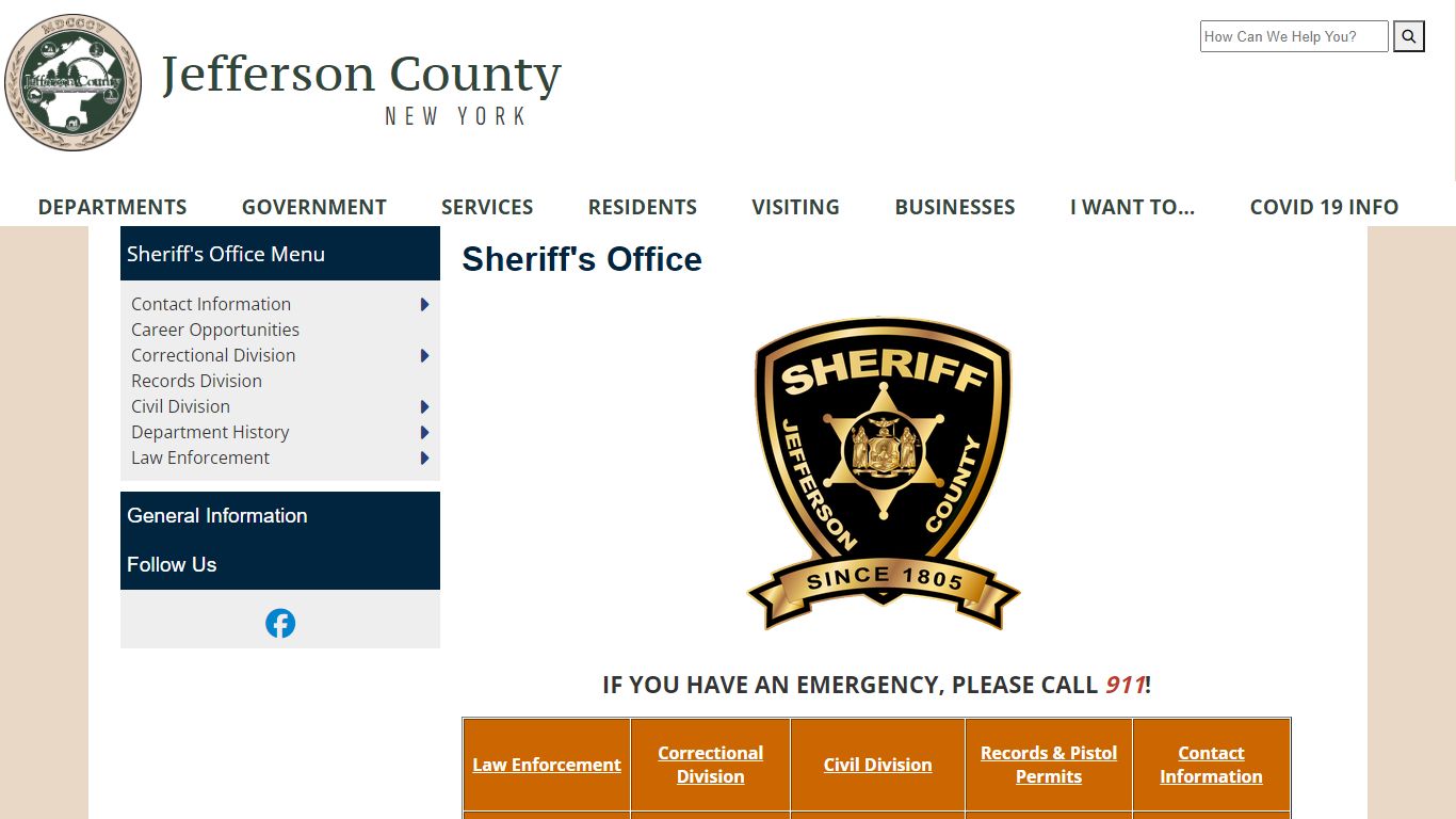 Welcome to Jefferson County, New York - Sheriff's Office